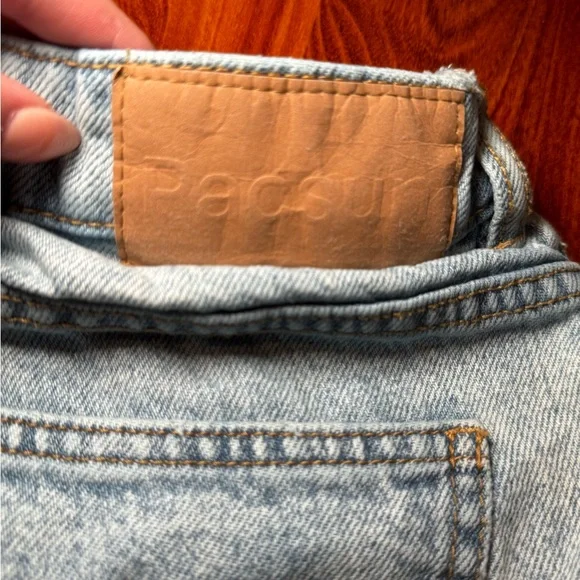 PacSun WomenLight Blue MomJean Shorts - Picture 4 of 4